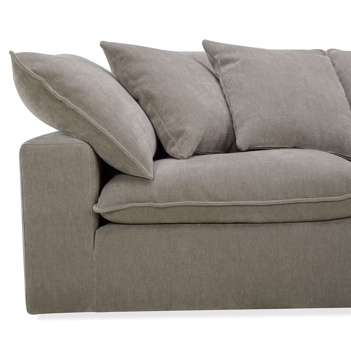 Luxurious Aiden & Ivy Beige 6-Piece Modular Sofa Set for Stylish Living Spaces