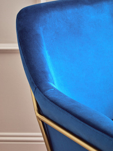 Xander Midnight Velvet Armchair