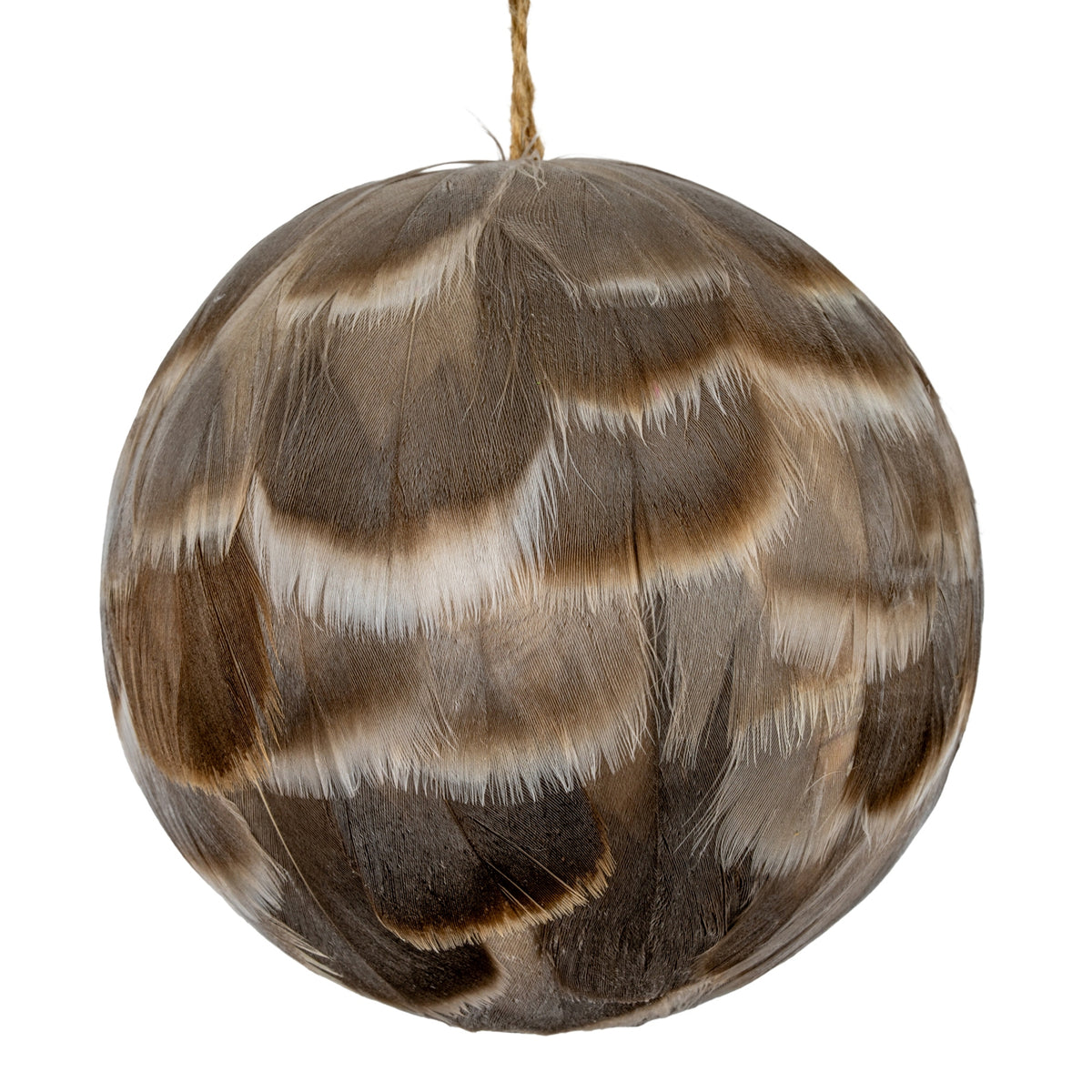 Medium Fawn Feathered Bauble