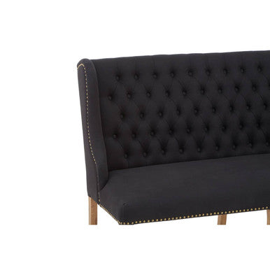 Harrison 2 Seat Black Bench