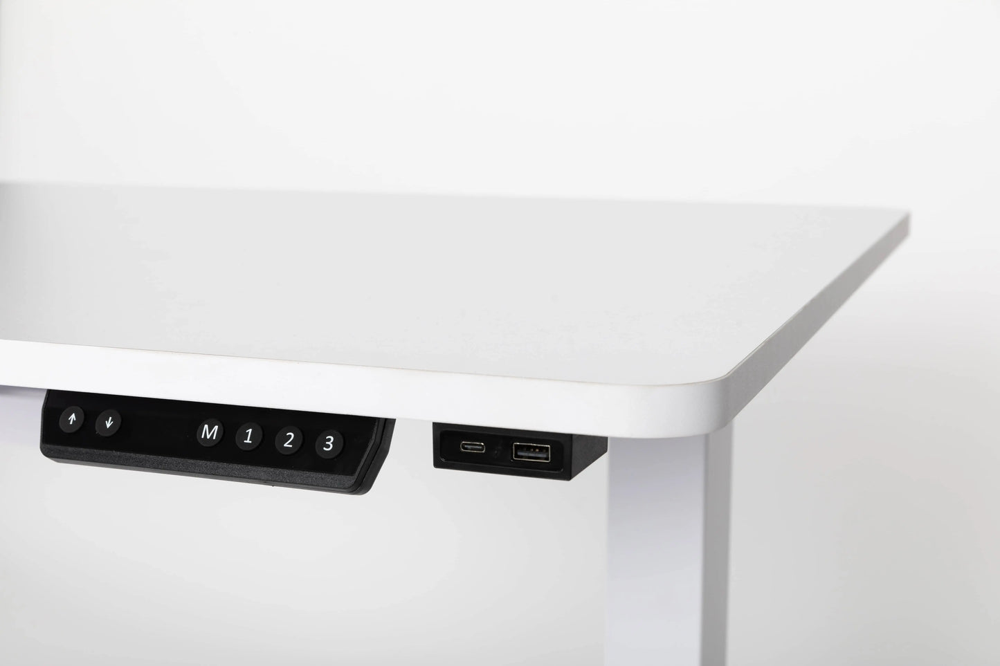 Classic Electric Height Adjustable Desk White (Wood Top) – Purus Life Purus Life