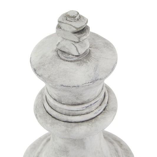Decorative white stone object with a textured surface on a white background