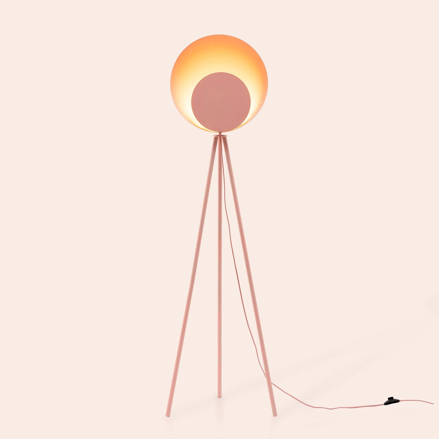 Blossom pink diffuser floor lamp Integrated Floor Lamp BlissVeranda