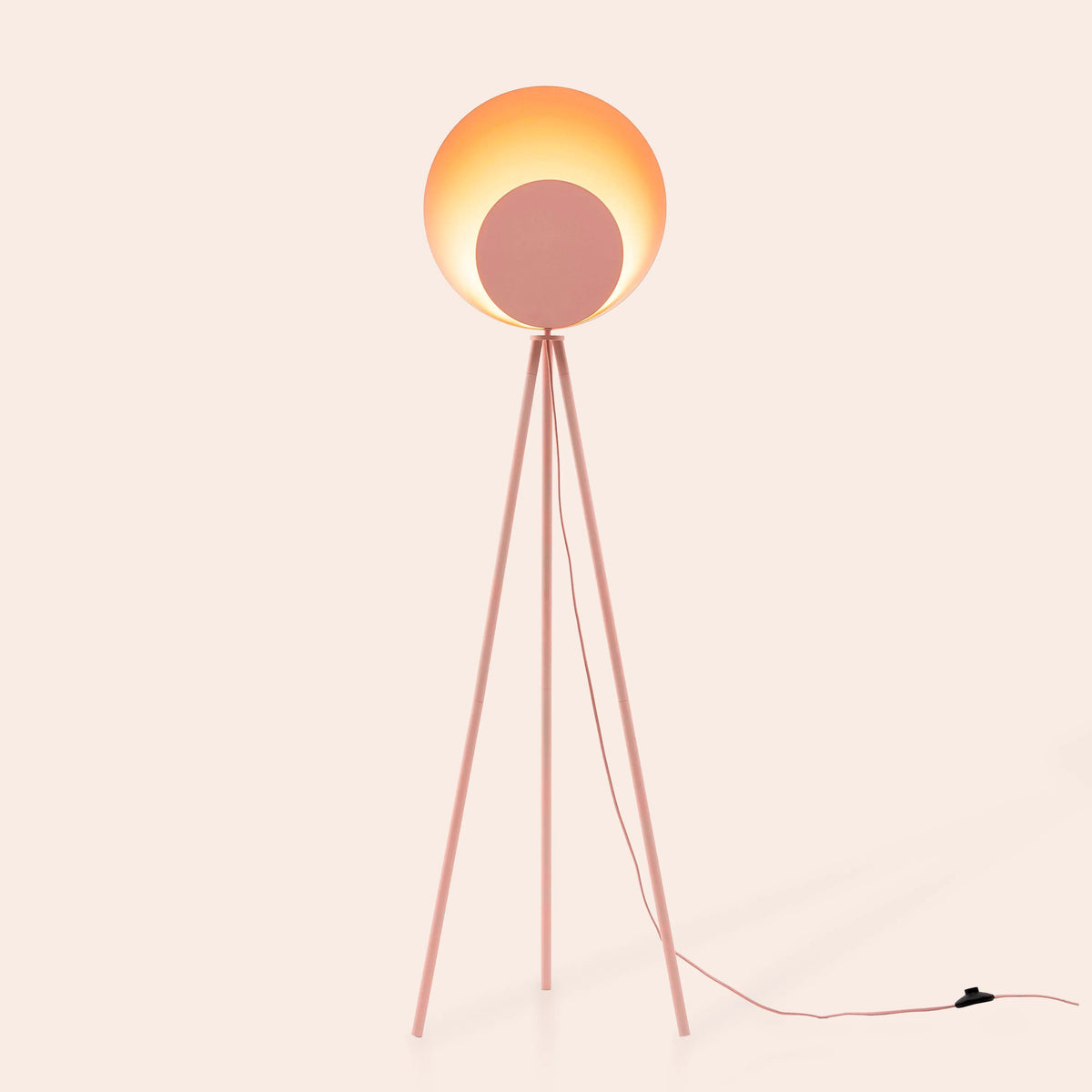 Blossom pink diffuser floor lamp Integrated Floor Lamp BlissVeranda
