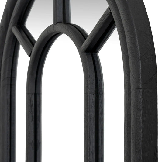 Close-up of a black tire with tread pattern on a white background