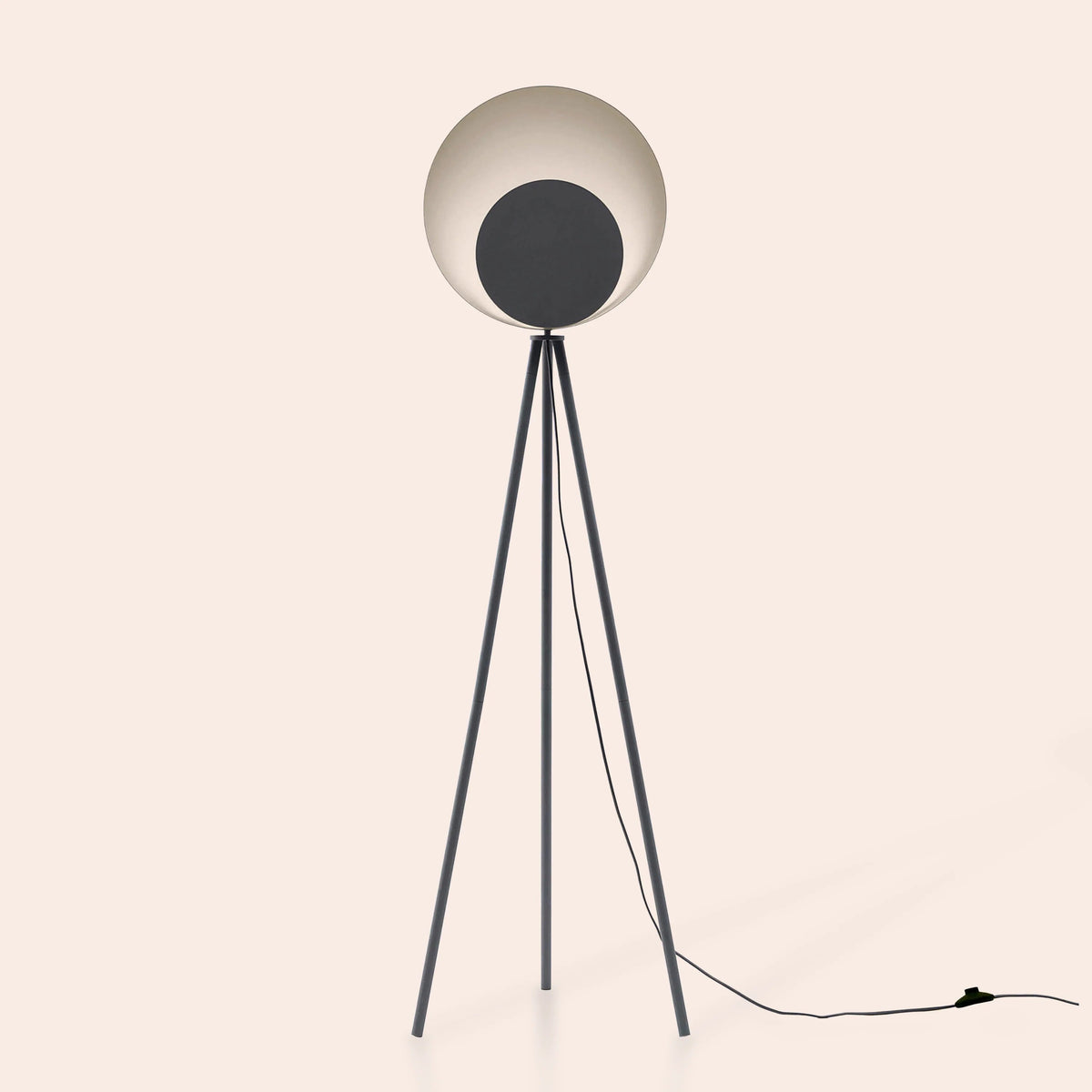 Charcoal grey diffuser floor lamp Integrated Floor Lamp BlissVeranda