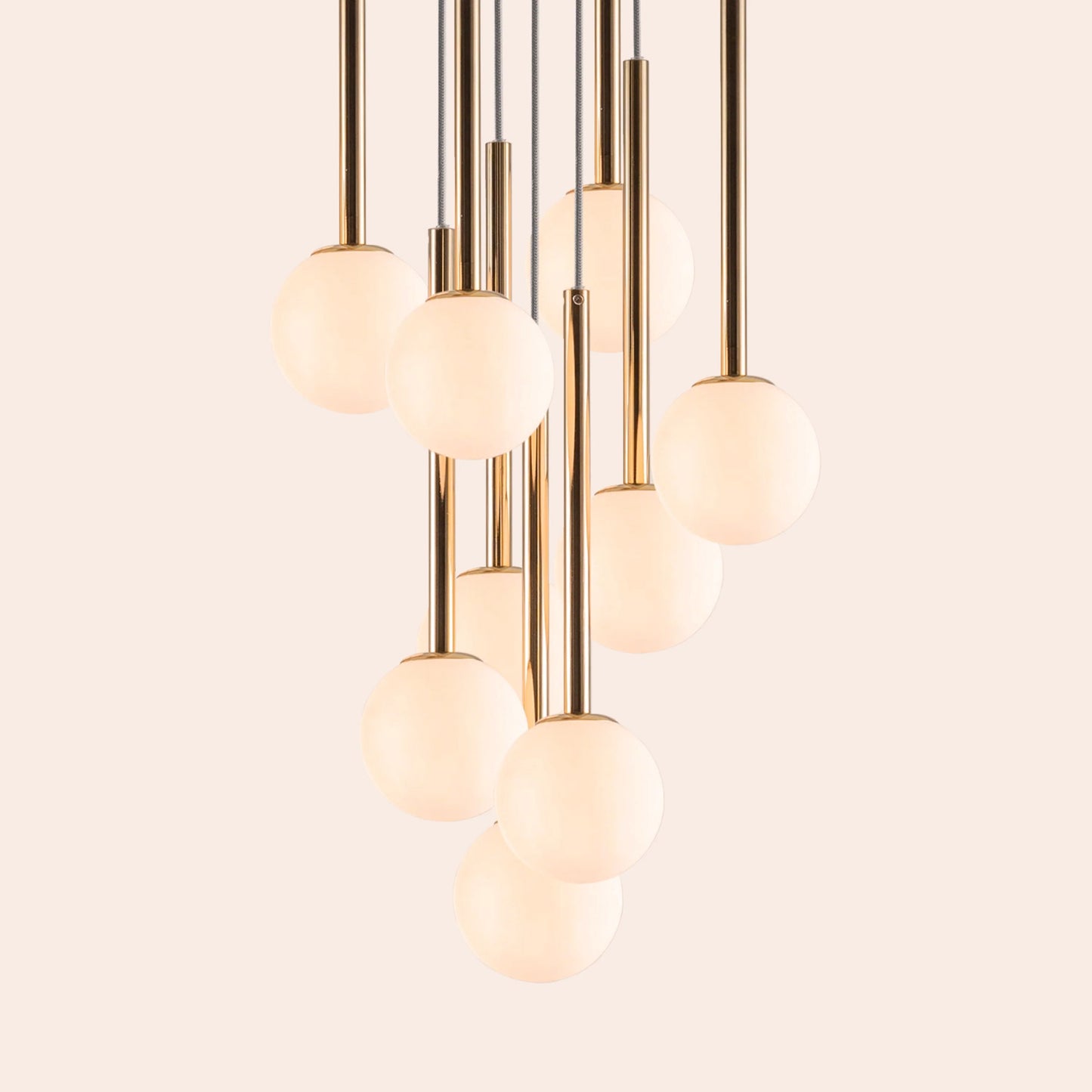 Brass cluster pendant ceiling light Pendant Ceiling Light BlissVeranda
