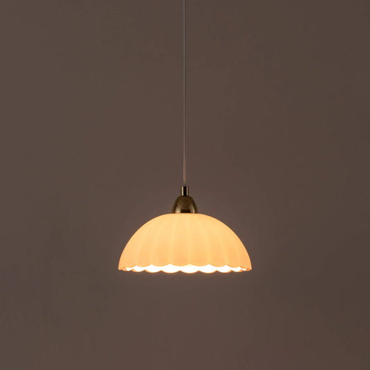 White flower pendant ceiling light - BlissVeranda