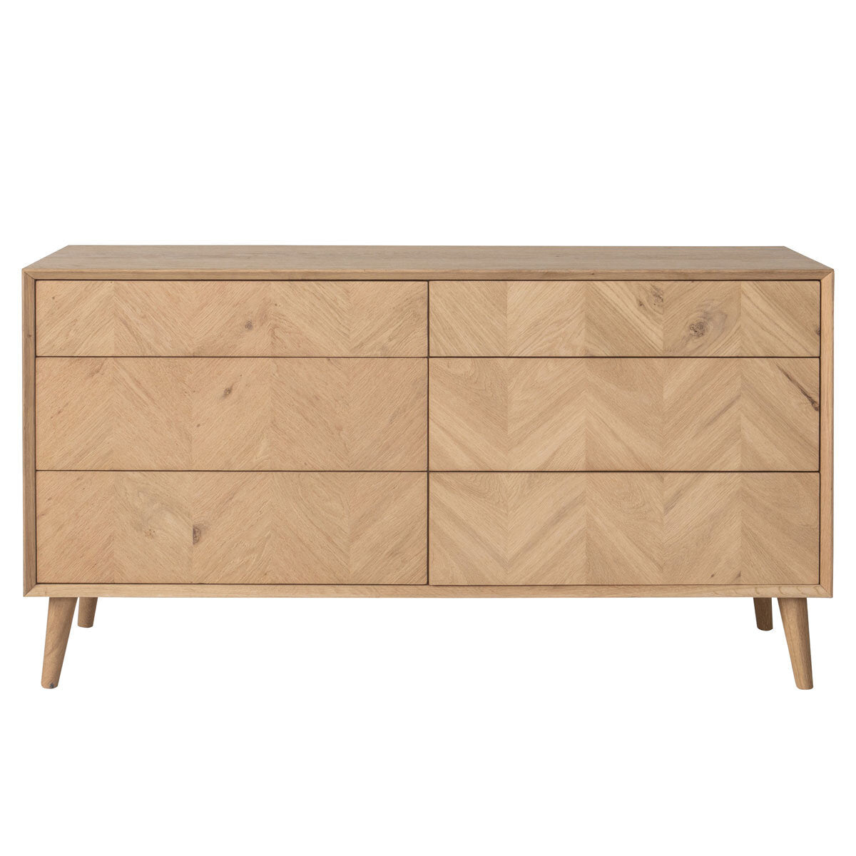 Gallery Milano Oak 6 Drawer Chest of Drawers_luxury furniture