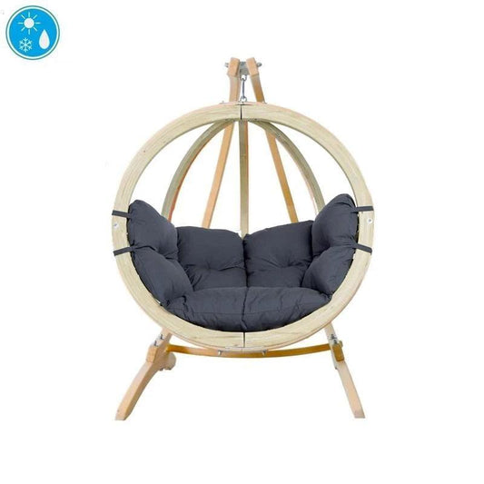 Globo Single Hanging Egg Chair Set