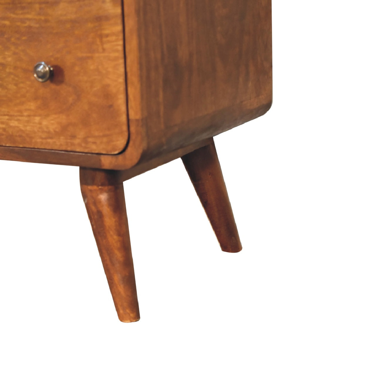 Handcrafted Large Curved Chestnut Chest