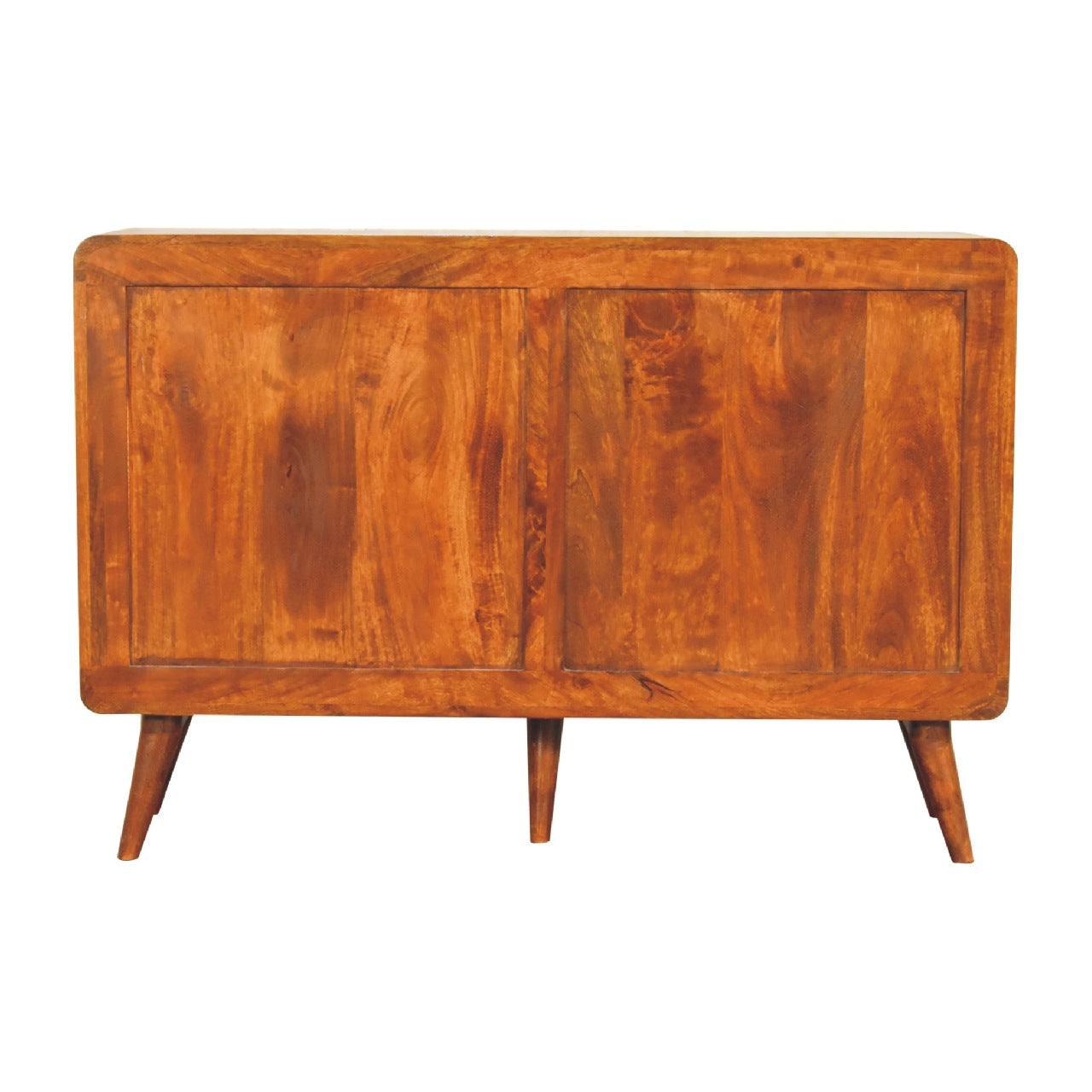 Handcrafted Large Curved Chestnut Chest