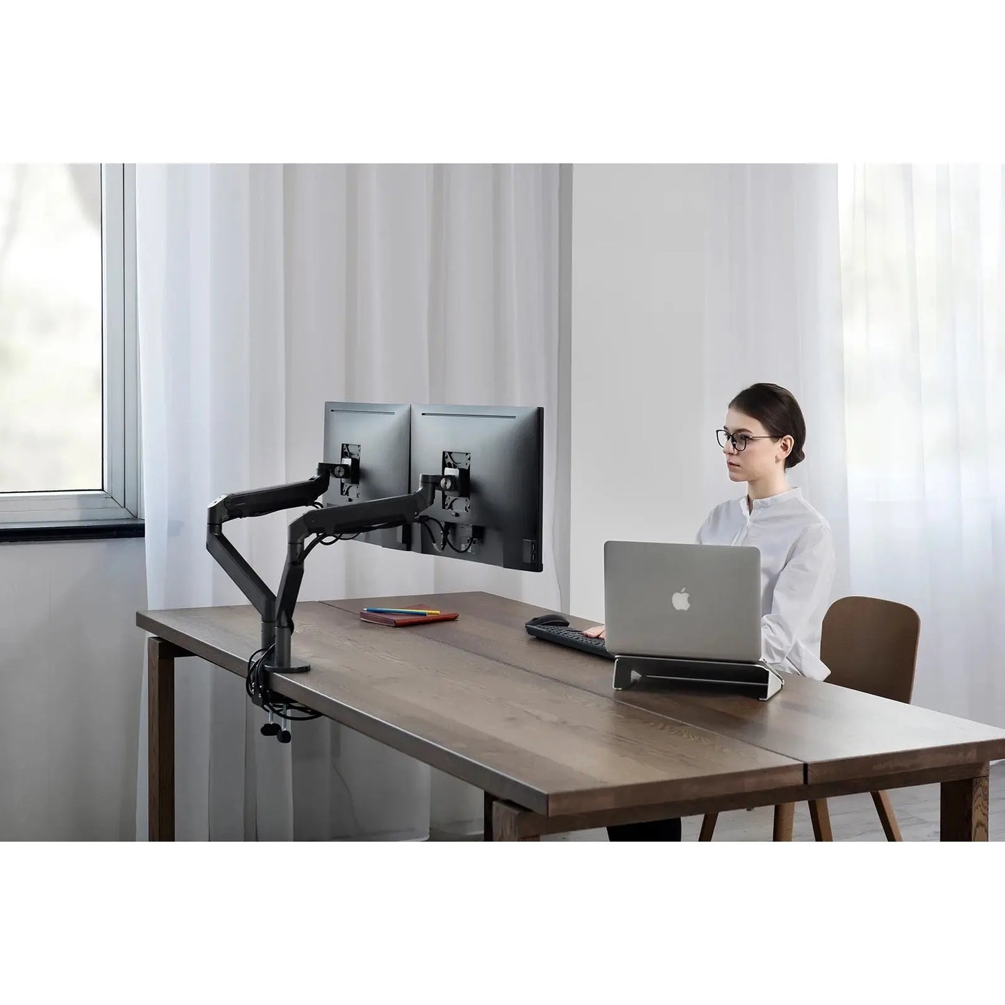 Dual Spring Gas Monitor Arm Monitor Arms BlissVeranda