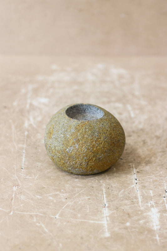 River Stone Candle Holder - 62B.4