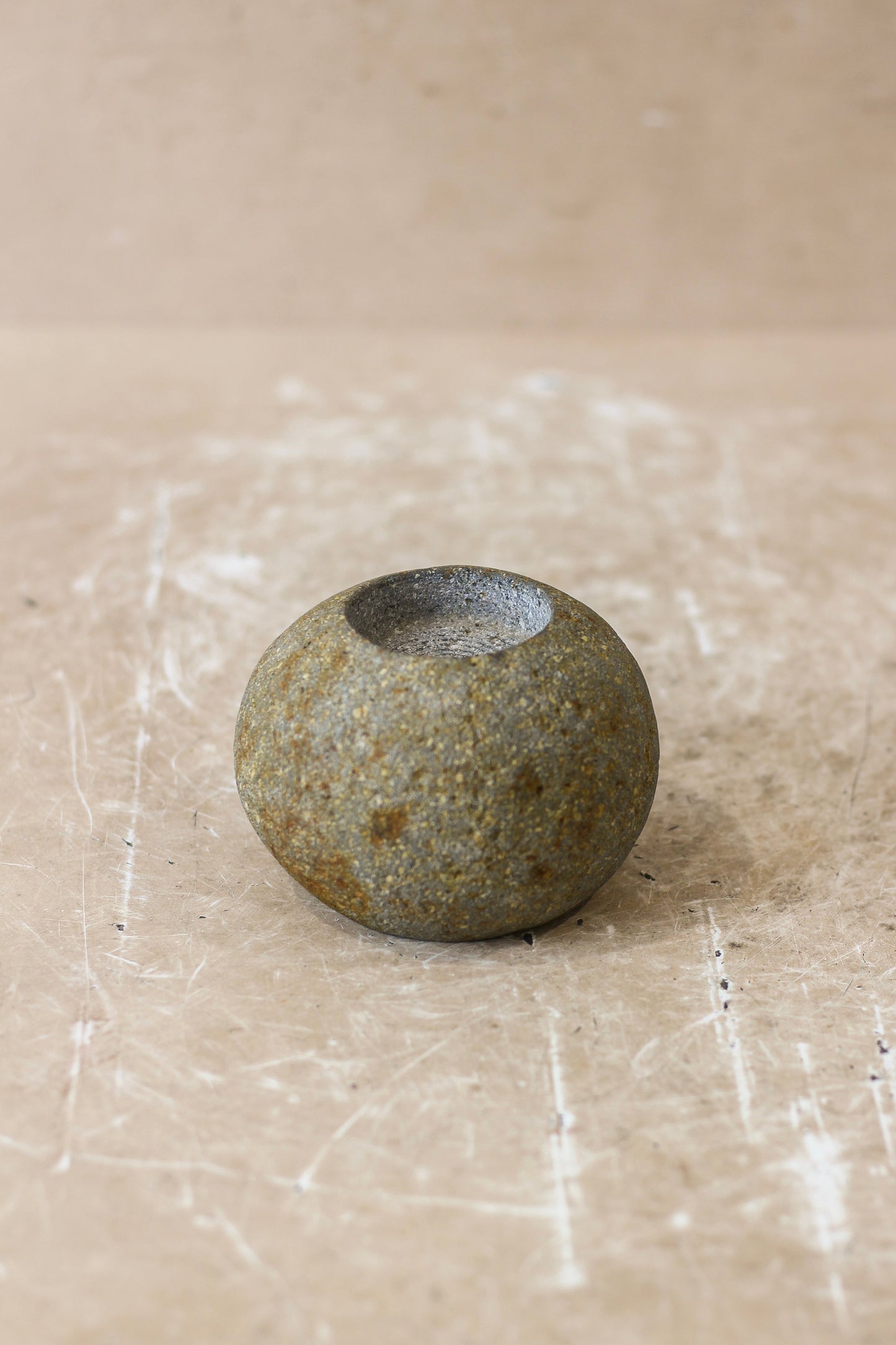 River Stone Candle Holder - 62B.6