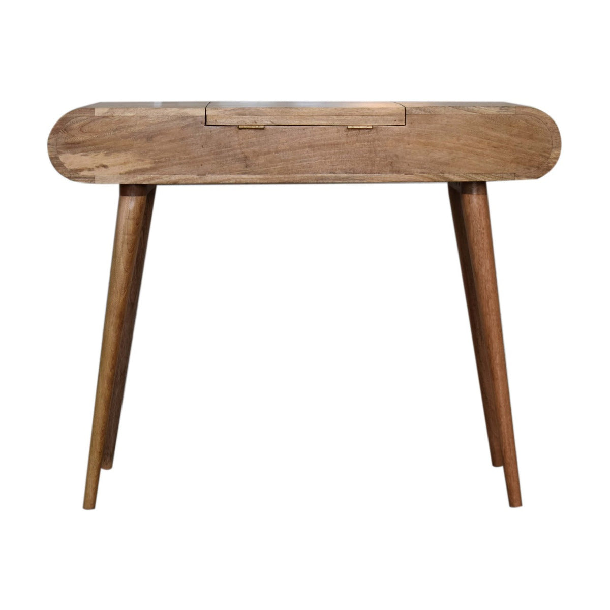 Oak-ish Round Dressing Table BlissVeranda