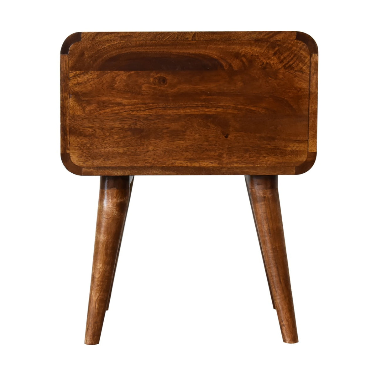 Curved Chestnut Bedside BlissVeranda