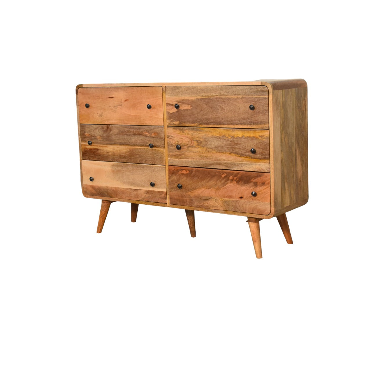 Artisan Furniture Large Curved Oak-ish Chest