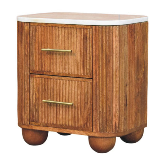 Aurora Marble Bedside BlissVeranda