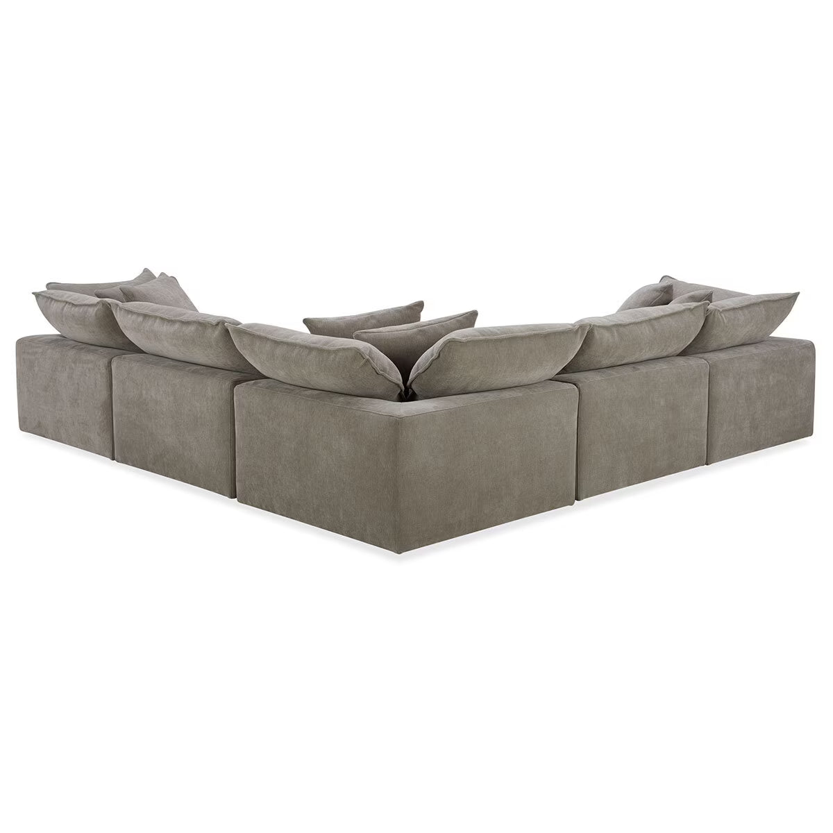 Luxurious Aiden & Ivy Beige 6-Piece Modular Sofa Set for Stylish Living Spaces