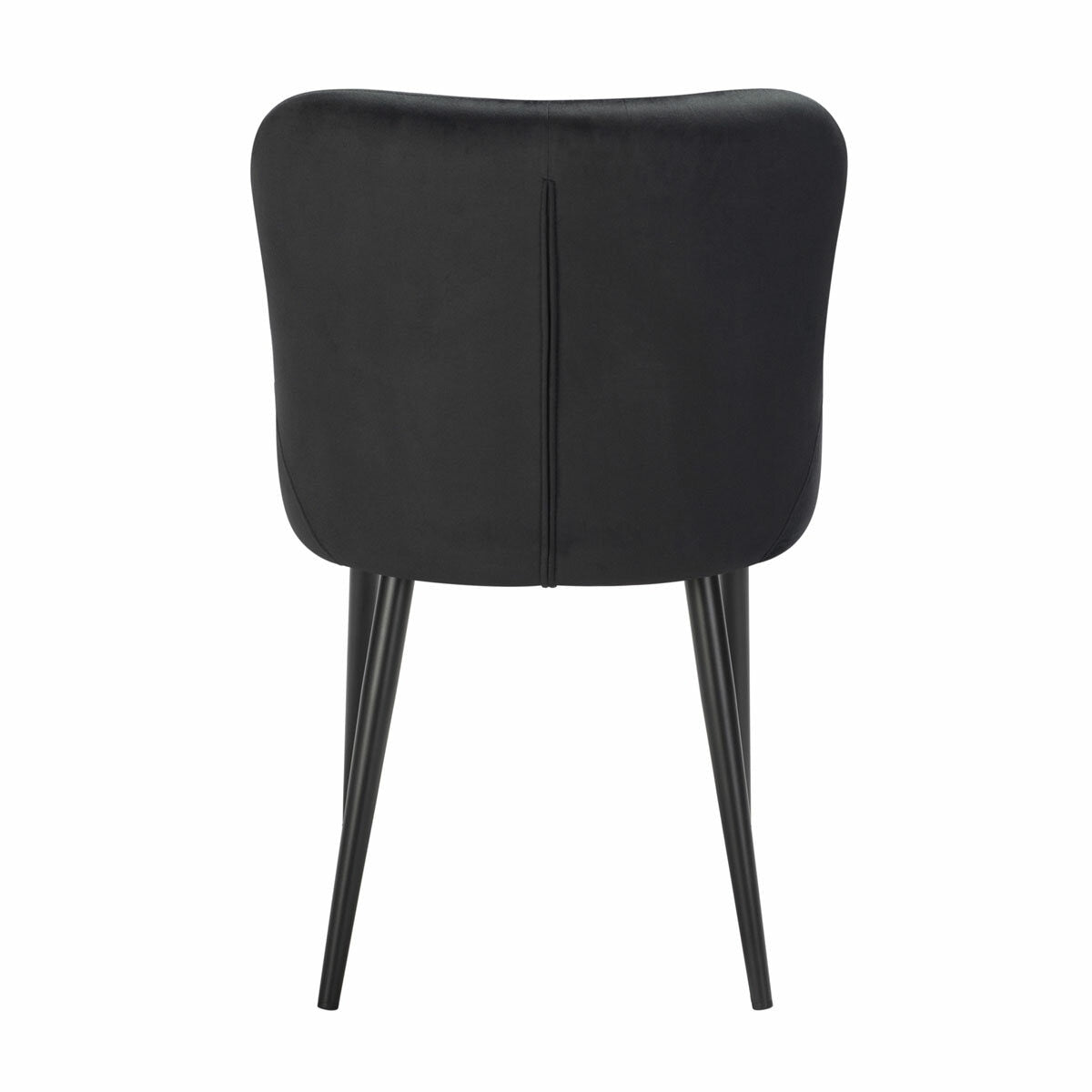 Luxury Indus Valley Kia Black Velvet Dining Chair, 2 Pack