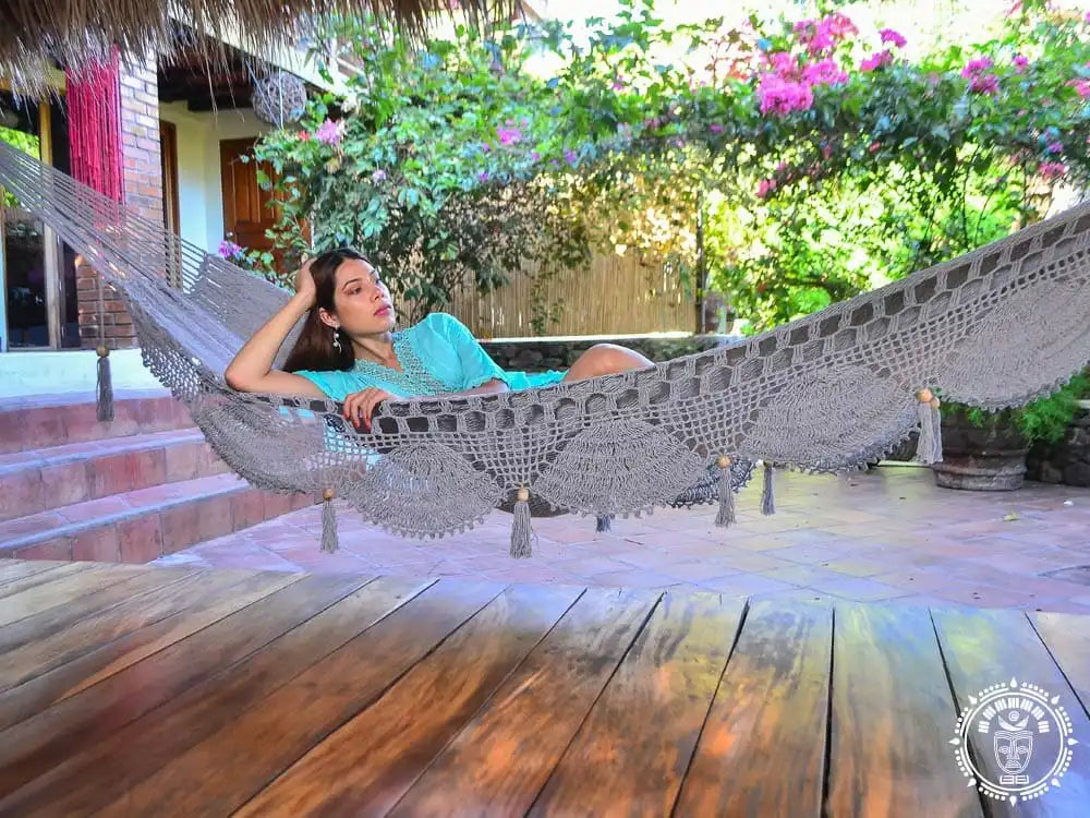 Luxury designer Authentic double hammock from Nicaragua 100% cotton