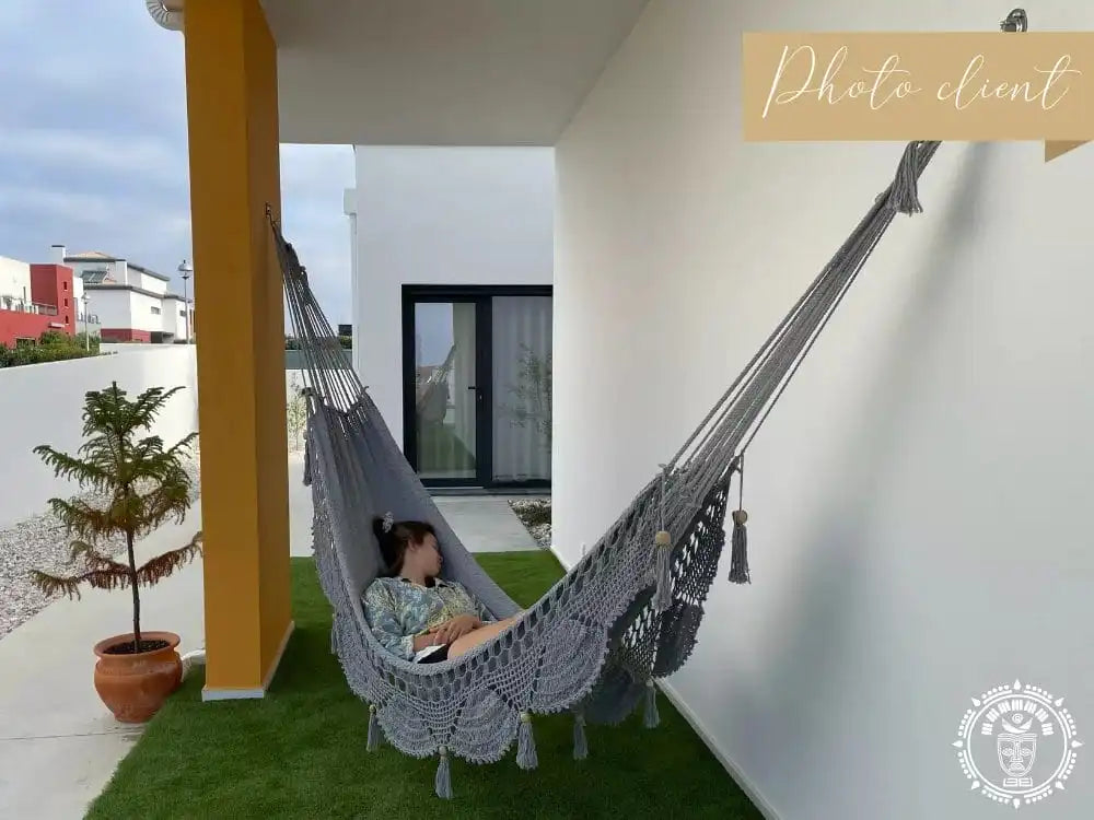 Luxury designer Authentic double hammock from Nicaragua 100% cotton