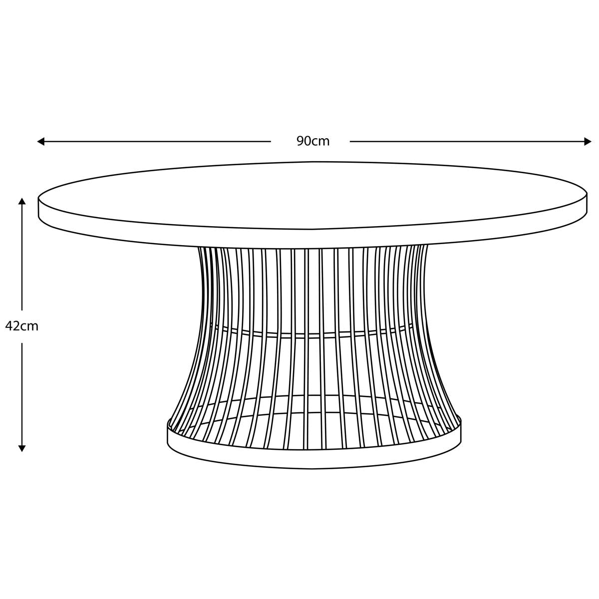 Modern Gallery Pickford Bronze Glass Top Coffee Table