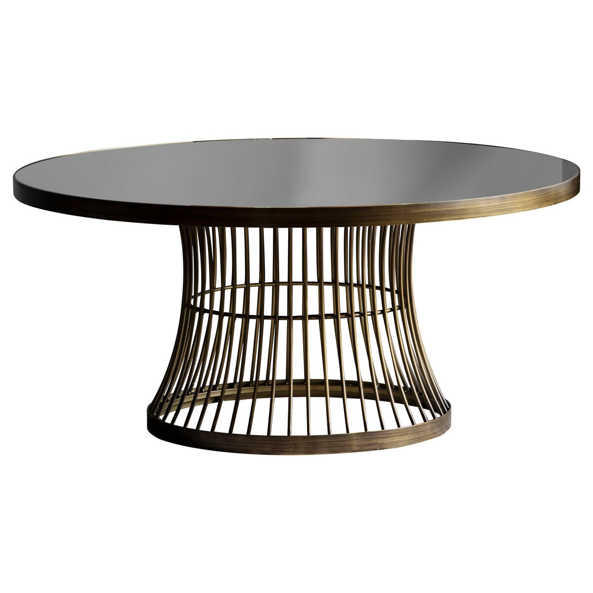Modern Gallery Pickford Bronze Glass Top Coffee Table
