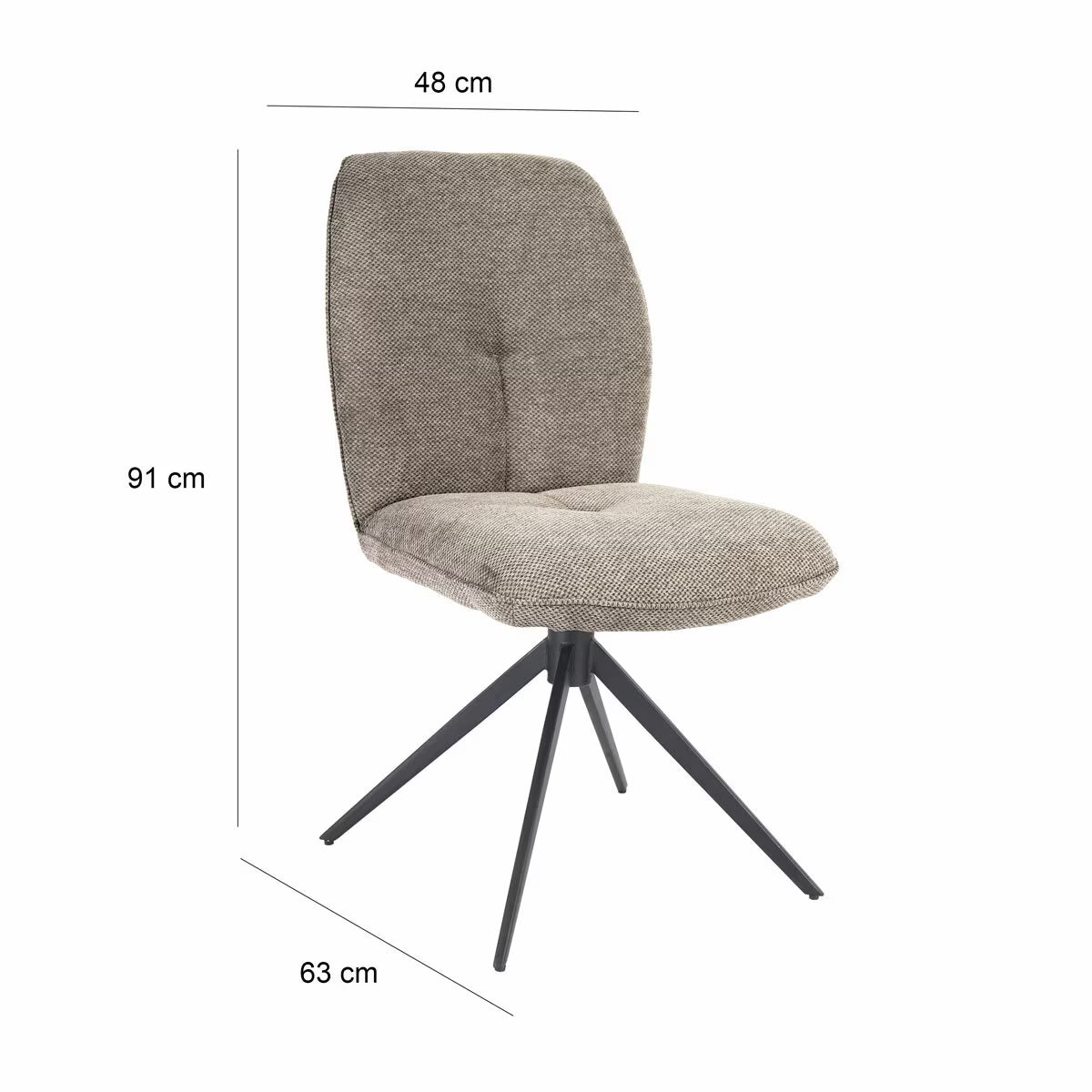 Modern Indus Valley Cavella round Ceramic Extending Dining Table + 4 Beige Chairs