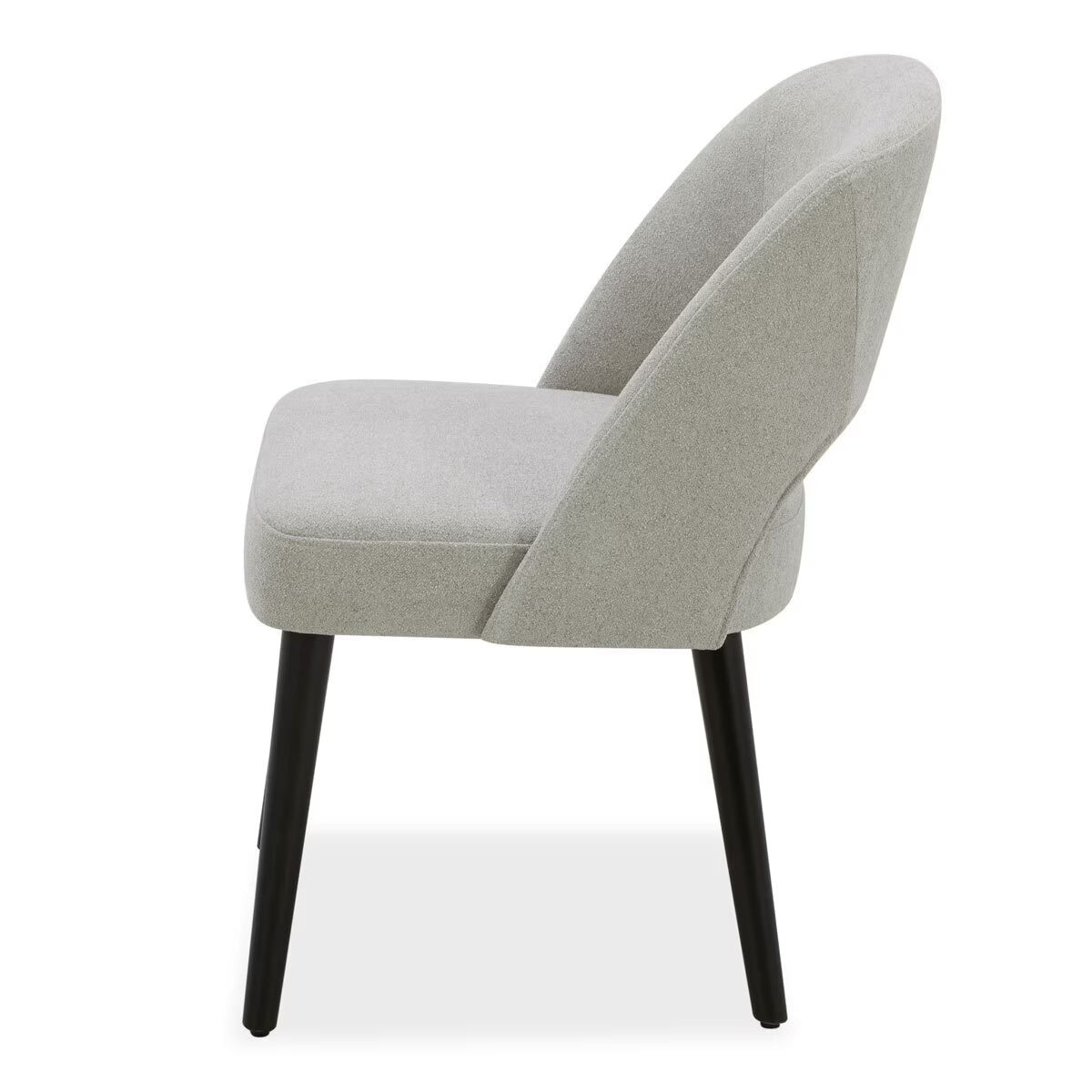 Modern Kobe Grey Fabric Dining Chairs, 2 Pack