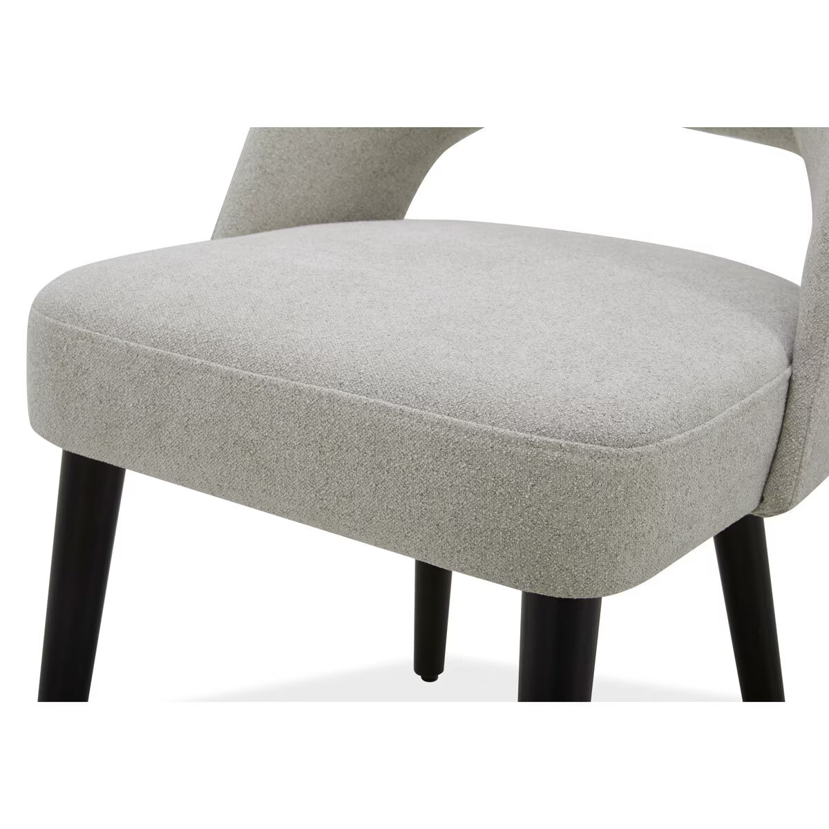 Modern Kobe Grey Fabric Dining Chairs, 2 Pack