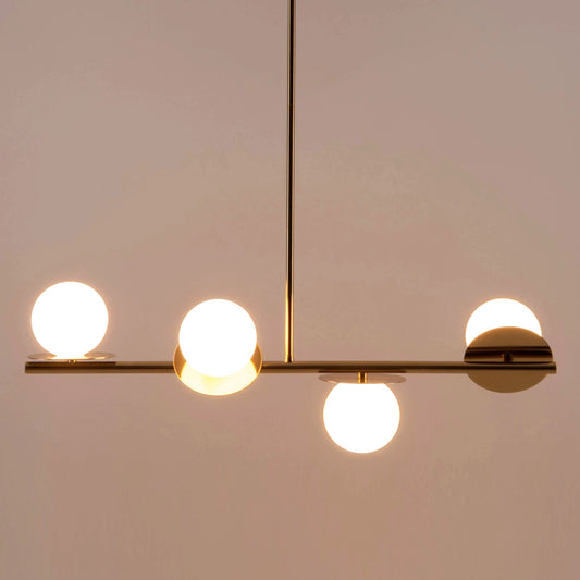 Brass opal disk ceiling light Bathroom Ceiling Light BlissVeranda
