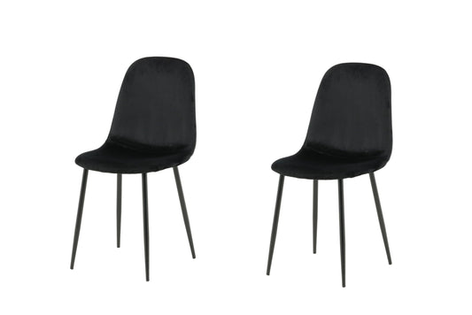 Polar Dining Chair (set of 2)- Black BlissVeranda