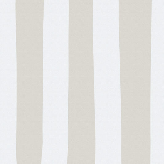 Sand grey & marshmallow striped drum shade - BlissVeranda