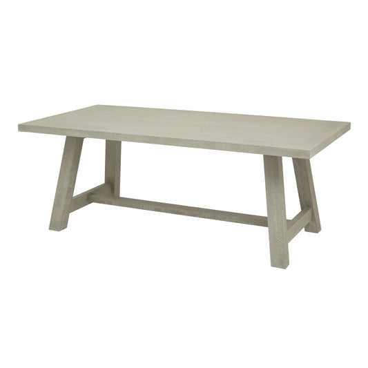 Beige wooden table on a white background