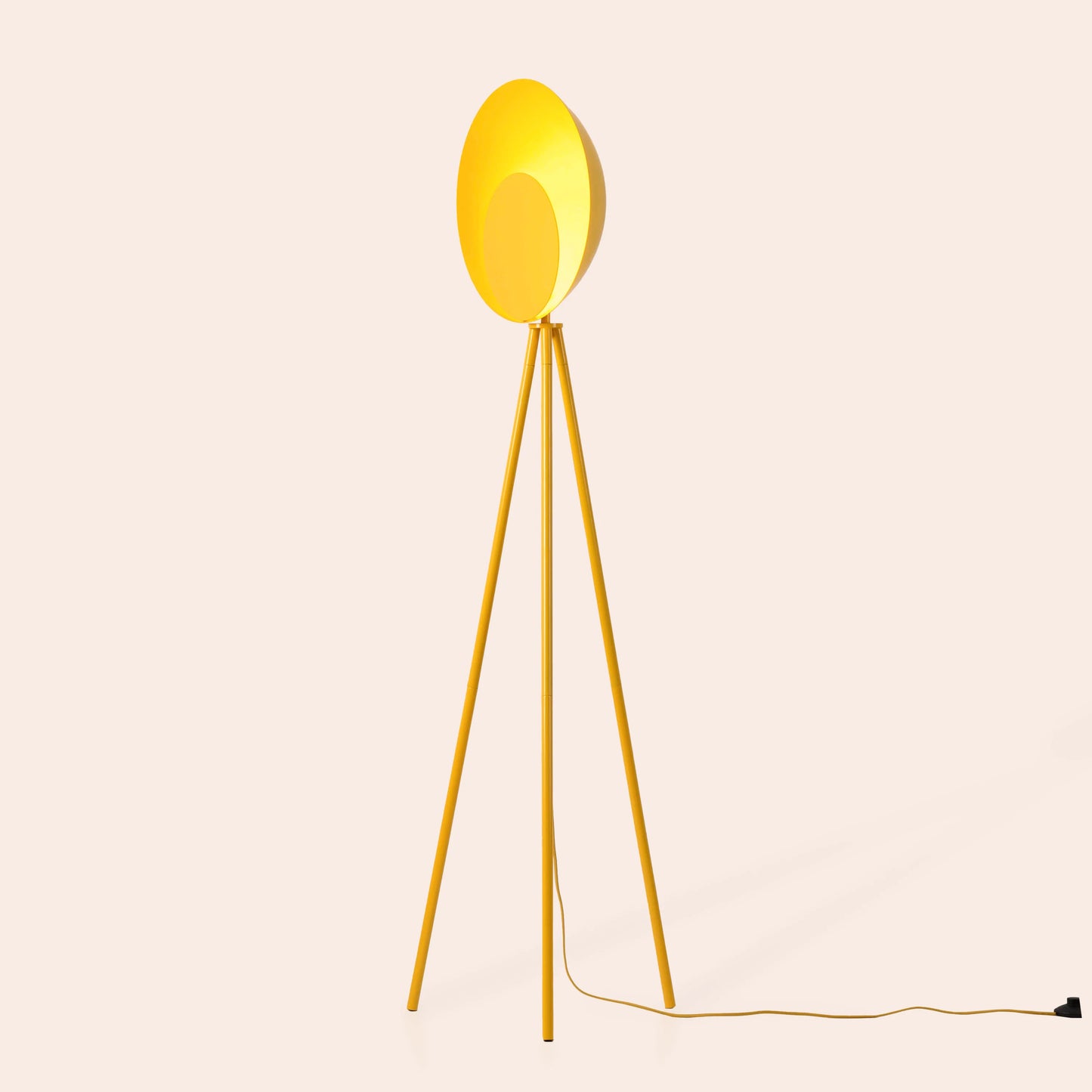 Yolk yellow diffuser floor lamp - BlissVeranda