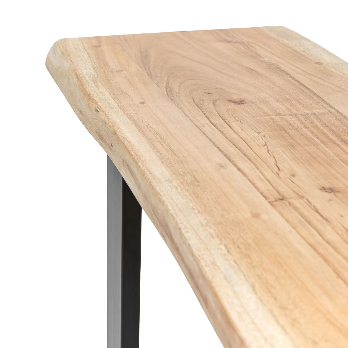 Chisbury Acacia Live Edge Dining Bench – Rustic Elegance for Your Dining Space