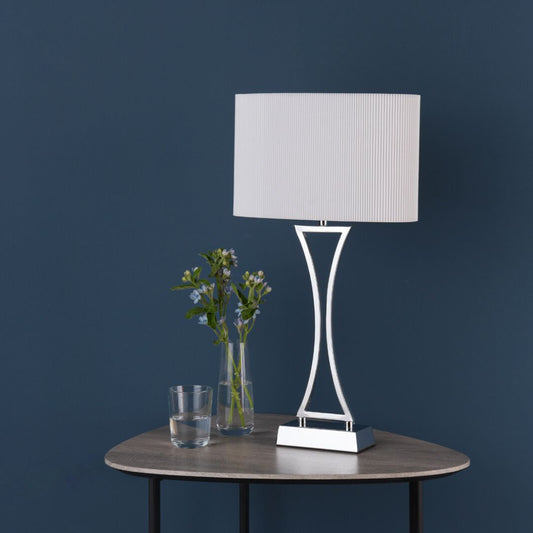 Corrina Polished Chrome Touch Table Lanp