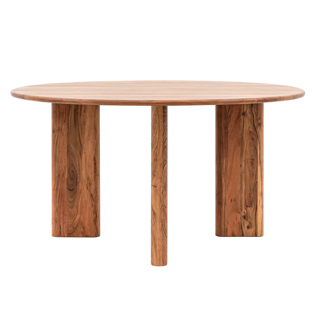 Gallery Borden Acacia round Dining Table, Seats 4
