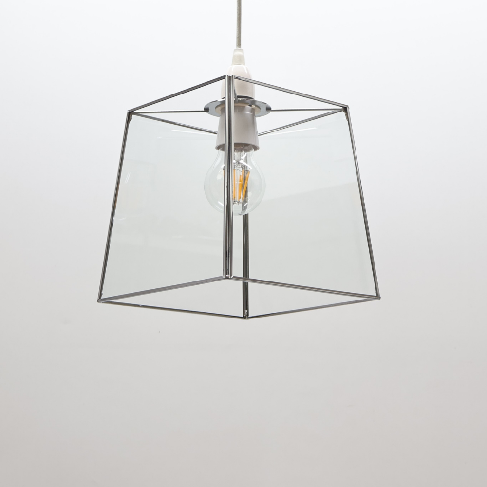 Sable Chrome Glass Easy-Fit Pendant