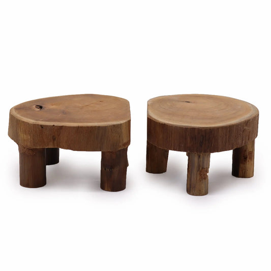 Low Teak Pad Display - 24x10cm TDS BlissVeranda