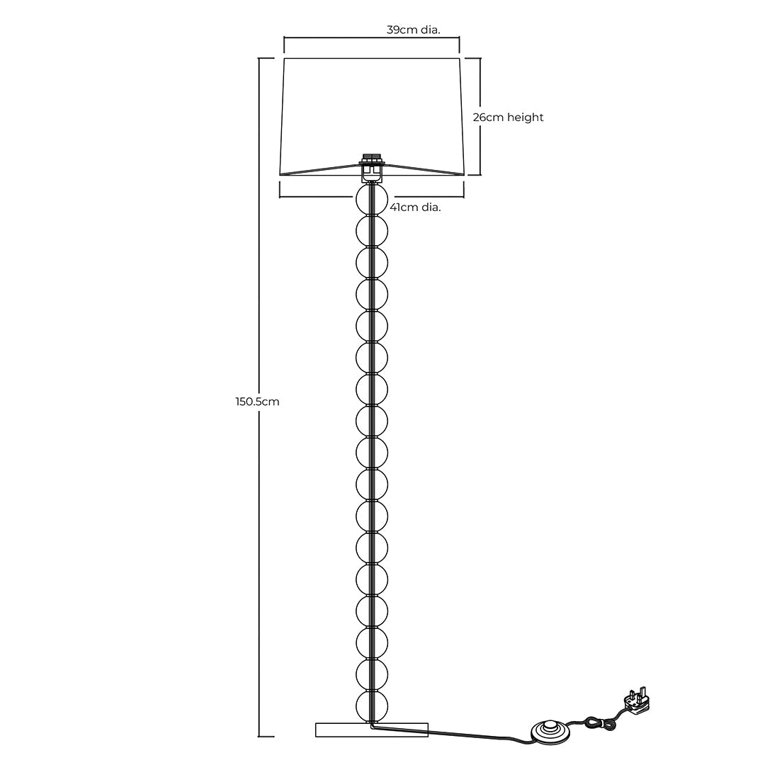Kayleigh Wooden Floor Lamp