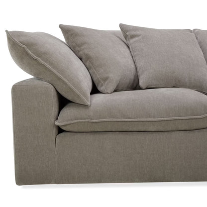 Luxurious Aiden & Ivy Beige 6-Piece Modular Sofa Set for Stylish Living Spaces