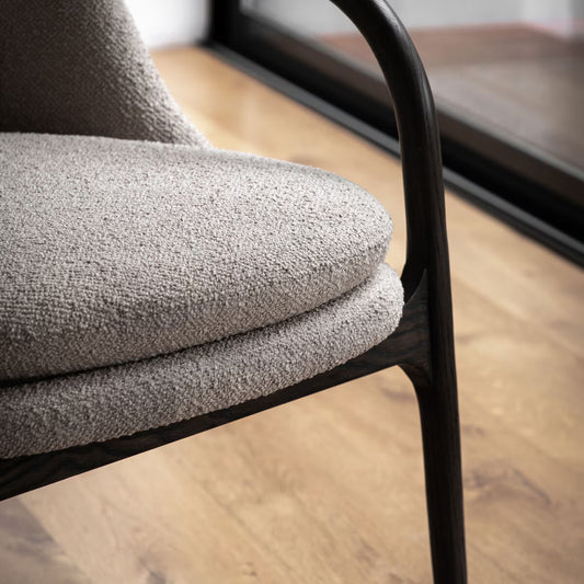 Gallery Alegra Taupe Fabric Armchair