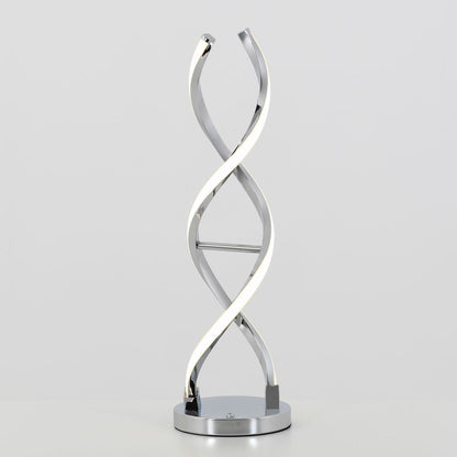 Artika Chrome Swirl LED Table Lamp