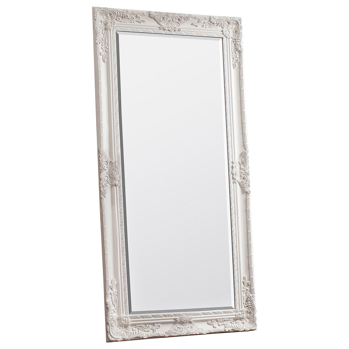 Gallery Hampshire Cream Leaner Mirror, 84 X 170Cm