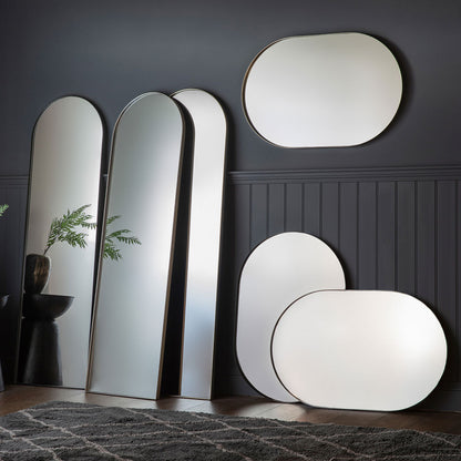 Gallery Hurston Elipse Champagne Mirror, 60 X 90Cm