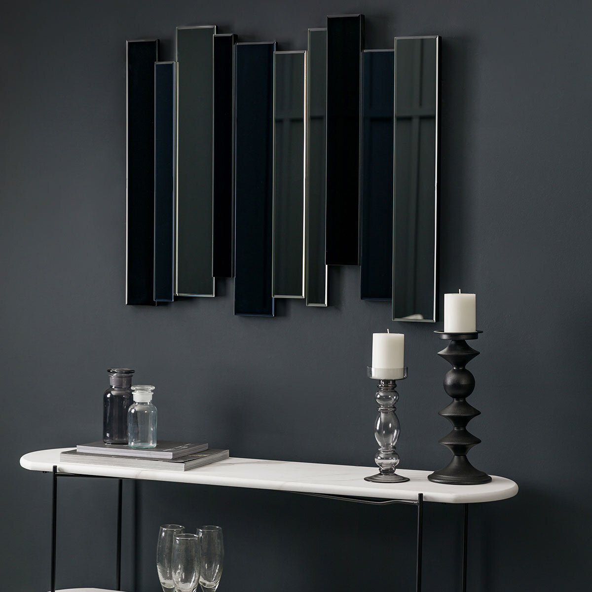 Gallery Duval Grey Smoked Mirror, 70 X 80Cm