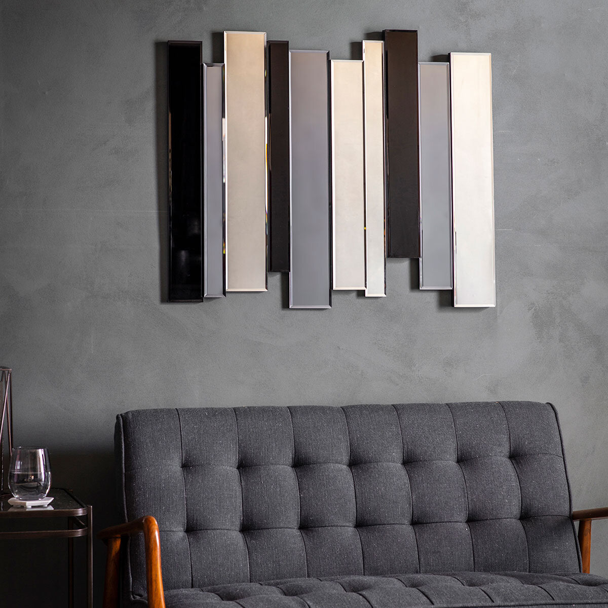 Gallery Duval Grey Smoked Mirror, 70 X 80Cm